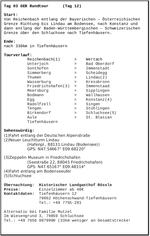 Info zu Tag 3